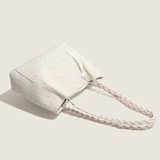 Soleil | Woven Straw Tote Bag – Light & Breezy - in Beige | Arvea Bags