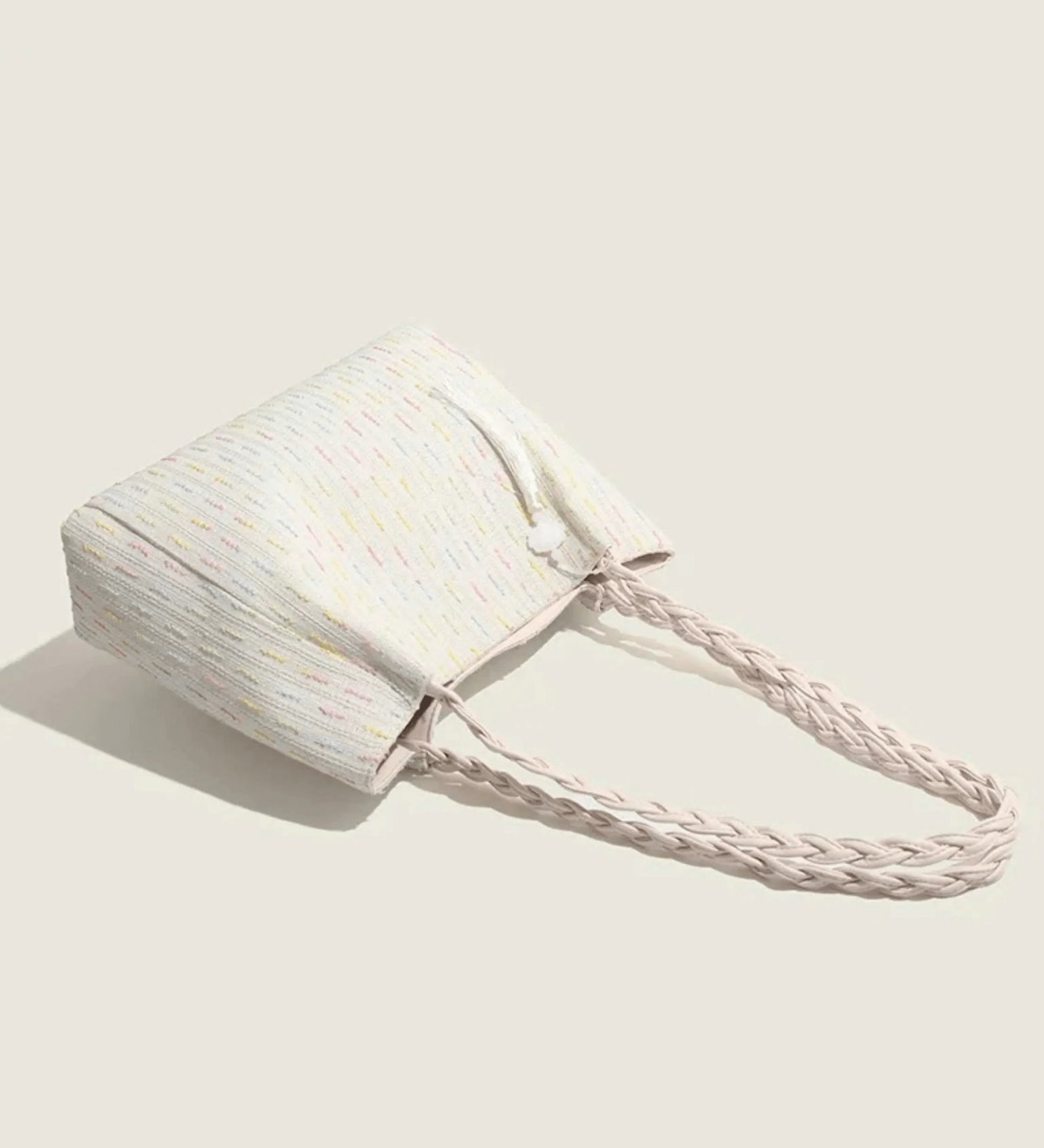 Soleil | Woven Straw Tote Bag – Light & Breezy - in Beige | Arvea Bags