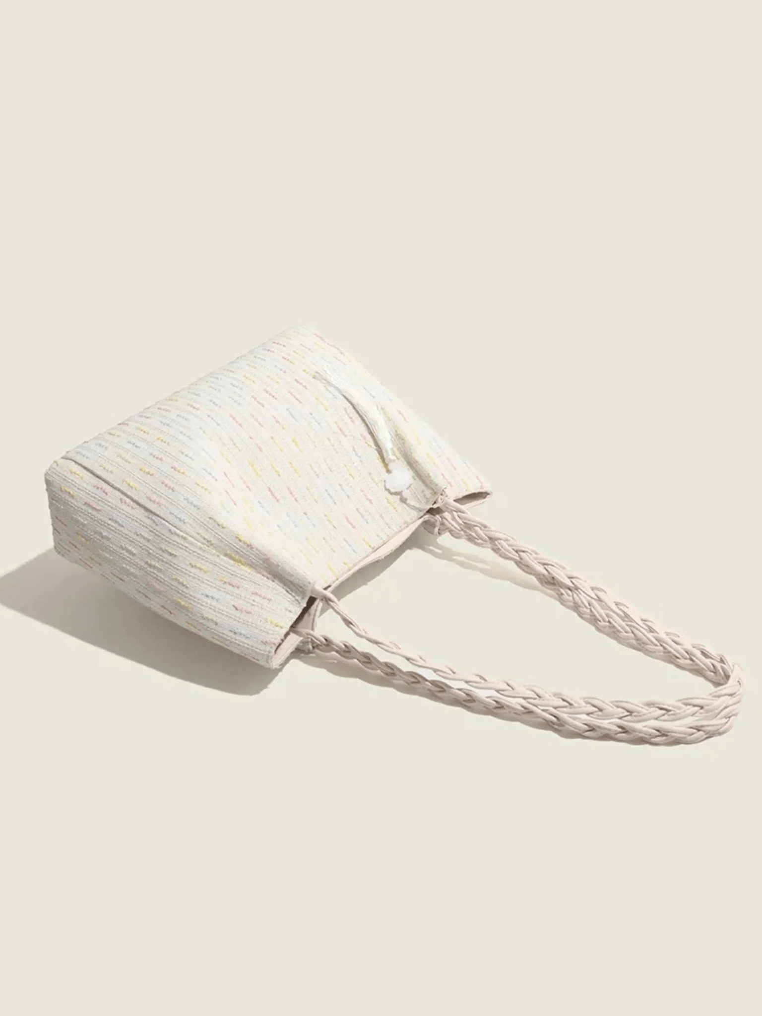 Soleil | Woven Straw Tote Bag – Light & Breezy - in Beige | Arvea Bags
