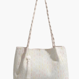 Soleil | Woven Straw Tote Bag – Light & Breezy - in Beige | Arvea Bags