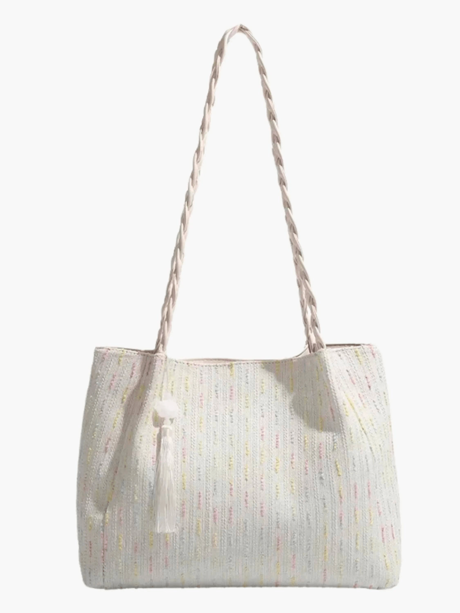 Soleil | Woven Straw Tote Bag – Light & Breezy - in Beige | Arvea Bags