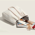 Soleil | Woven Straw Tote Bag – Light & Breezy - in Beige | Arvea Bags