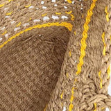 Solstice Rope Market Tote – Open - Weave Straw Bag - in Yellow | Arvea Bags