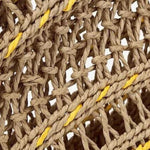 Solstice Rope Market Tote – Open - Weave Straw Bag - in Yellow | Arvea Bags