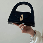Solvienne | Black Leather Mini Handbag – Chic & Timeless - in Black | Arvea Bags