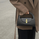 Solvienne | Black Leather Mini Handbag – Chic & Timeless - in Black | Arvea Bags