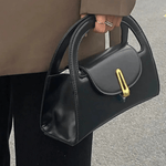 Solvienne | Black Leather Mini Handbag – Chic & Timeless - in Black | Arvea Bags