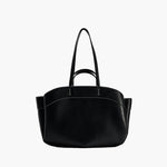 Sophia | Brown Leather Shopper Bag – Elegant & Practical - in Black | Arvea Bags