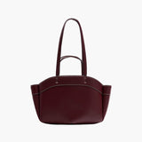 Sophia | Brown Leather Shopper Bag – Elegant & Practical - in Burgundy | Arvea Bags