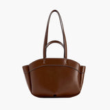 Sophia | Brown Leather Shopper Bag – Elegant & Practical - in Deep Brown | Arvea Bags