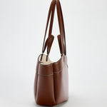 Sophia | Brown Leather Shopper Bag – Elegant & Practical - in Deep Brown | Arvea Bags