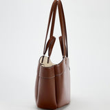 Sophia | Brown Leather Shopper Bag – Elegant & Practical - in Deep Brown | Arvea Bags
