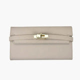 Sophia | Classic Black Leather Wallet – Timeless Elegance & Secure Sophistication - in Beige | Arvea Bags