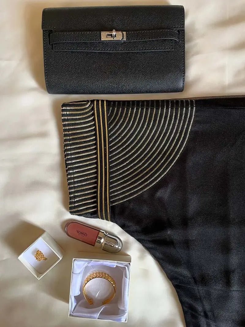 Sophia | Classic Black Leather Wallet – Timeless Elegance & Secure Sophistication - in Orange | Arvea Bags