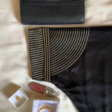Sophia | Classic Black Leather Wallet – Timeless Elegance & Secure Sophistication - in Orange | Arvea Bags