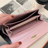 Sophia | Classic Black Leather Wallet – Timeless Elegance & Secure Sophistication - in Orange | Arvea Bags