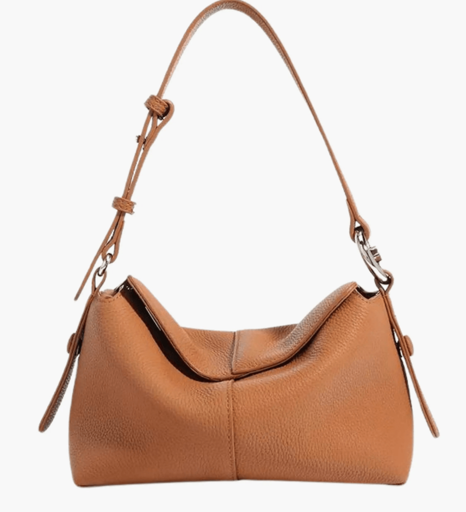 Sophie | Luxe Taupe Leather Shoulder Bag – Effortless & Chic - in Brown | Arvea Bags