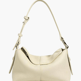 Sophie | Luxe Taupe Leather Shoulder Bag – Effortless & Chic - in Light Beige | Arvea Bags