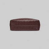 Sorvessa | Black Woven Leather Shoulder Bag – Elegant & Versatile - in Black | Arvea Bags