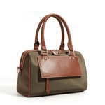 Sorynna | Two - Tone Leather Satchel – Elegant & Contemporary - in Dark Grey | Arvea Bags