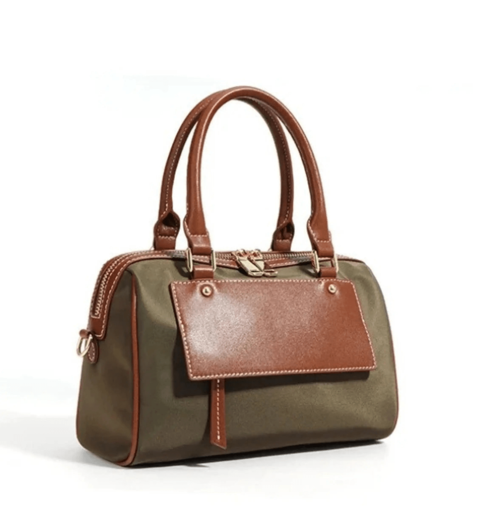 Sorynna | Two - Tone Leather Satchel – Elegant & Contemporary - in Dark Grey | Arvea Bags