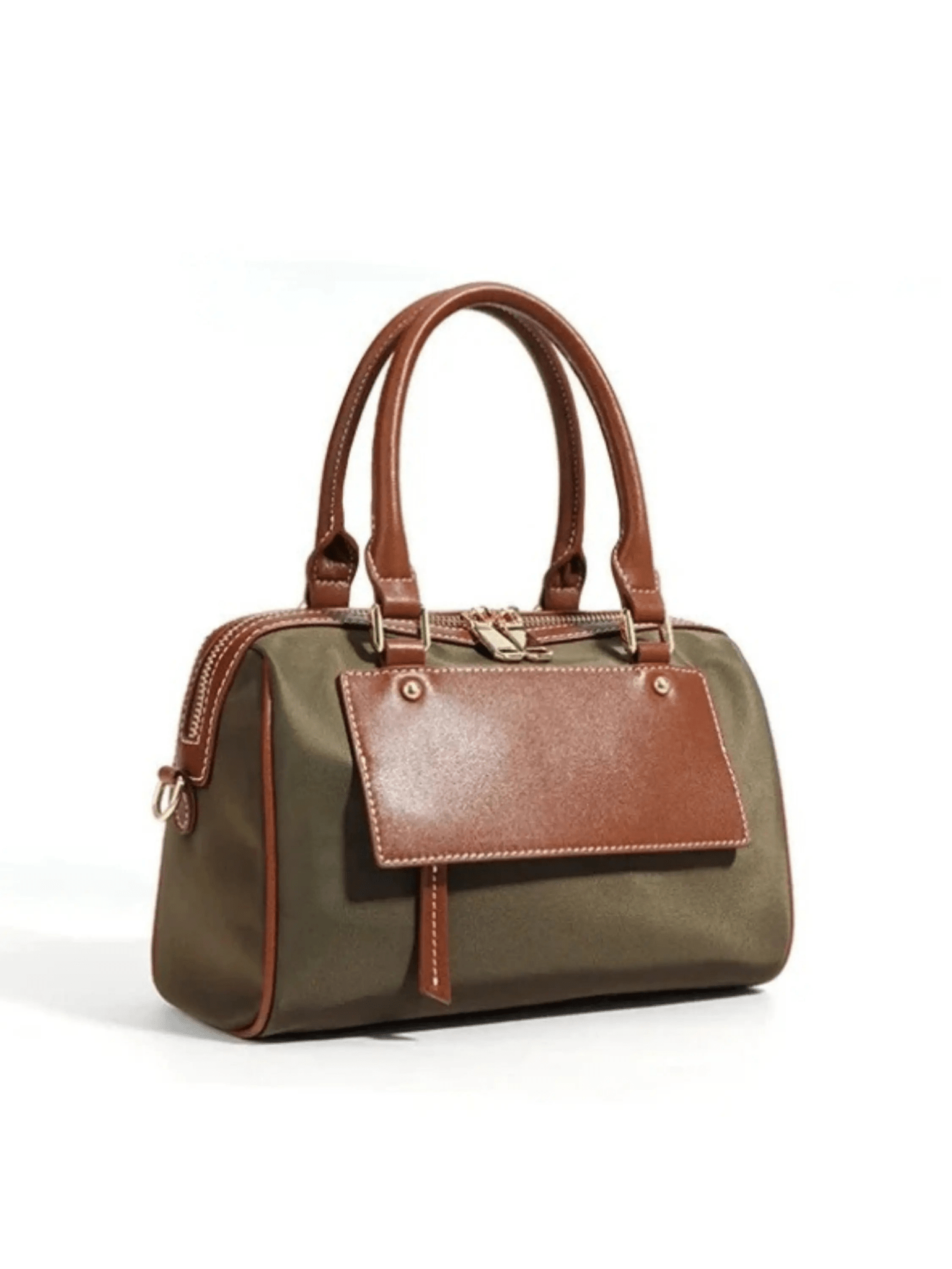 Sorynna | Two - Tone Leather Satchel – Elegant & Contemporary - in Dark Grey | Arvea Bags