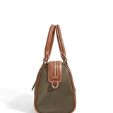 Sorynna | Two - Tone Leather Satchel – Elegant & Contemporary - in Dark Grey | Arvea Bags