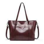 Spacious Leather Tote Bag – Versatile Shopper - in Brown | Arvea Bags