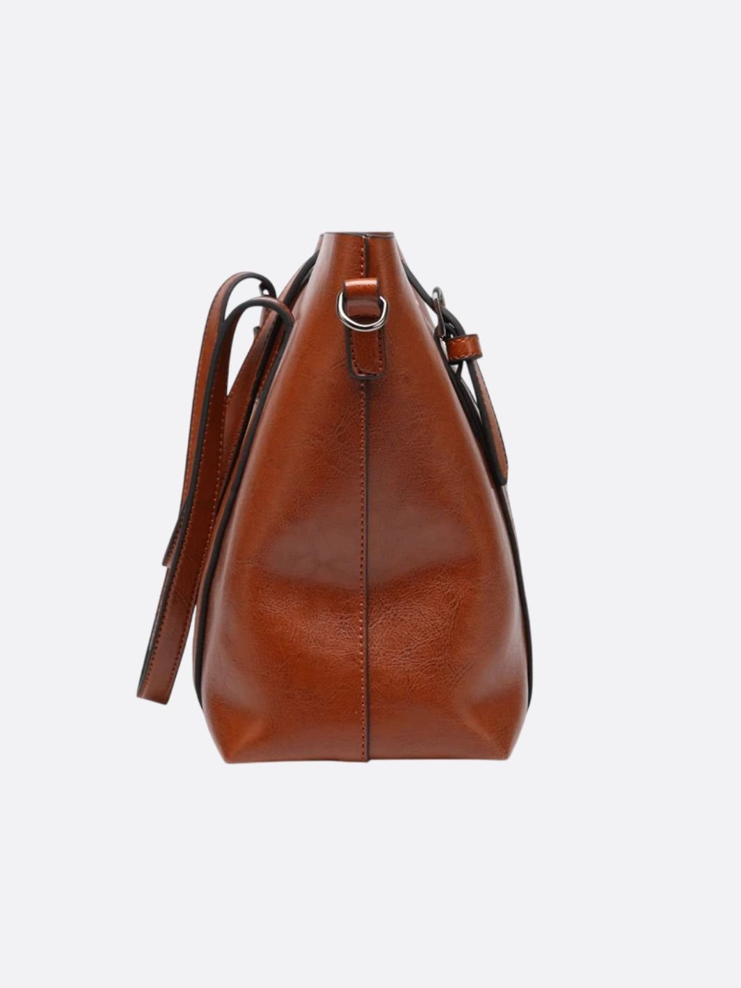 Spacious Leather Tote Bag – Versatile Shopper - in Camel | Arvea Bags