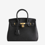 Stella Iconic Leather Handbag – Timeless, Structured & Luxurious - in Black | Arvea Bags