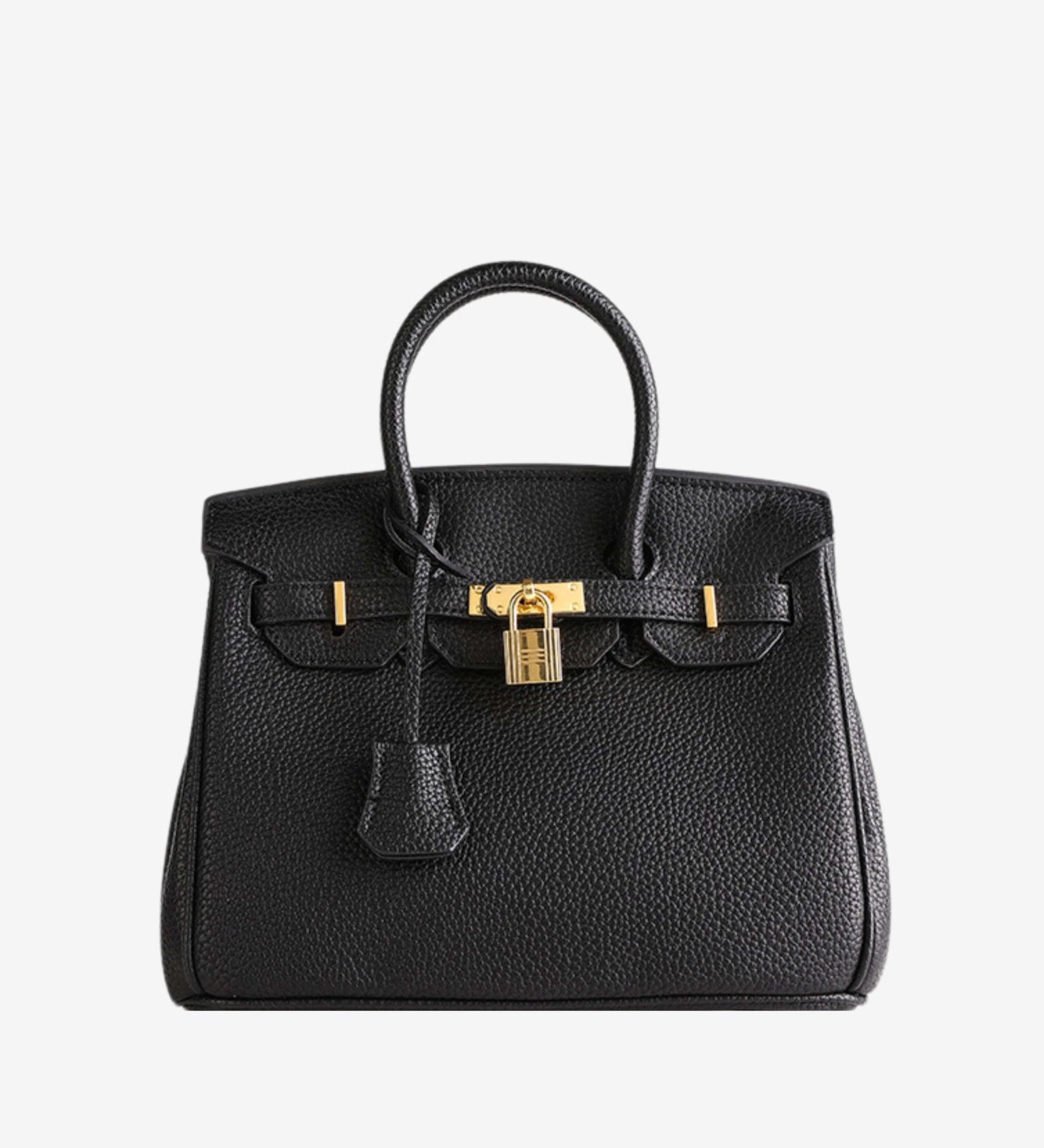 Stella Iconic Leather Handbag – Timeless, Structured & Luxurious - in Black | Arvea Bags