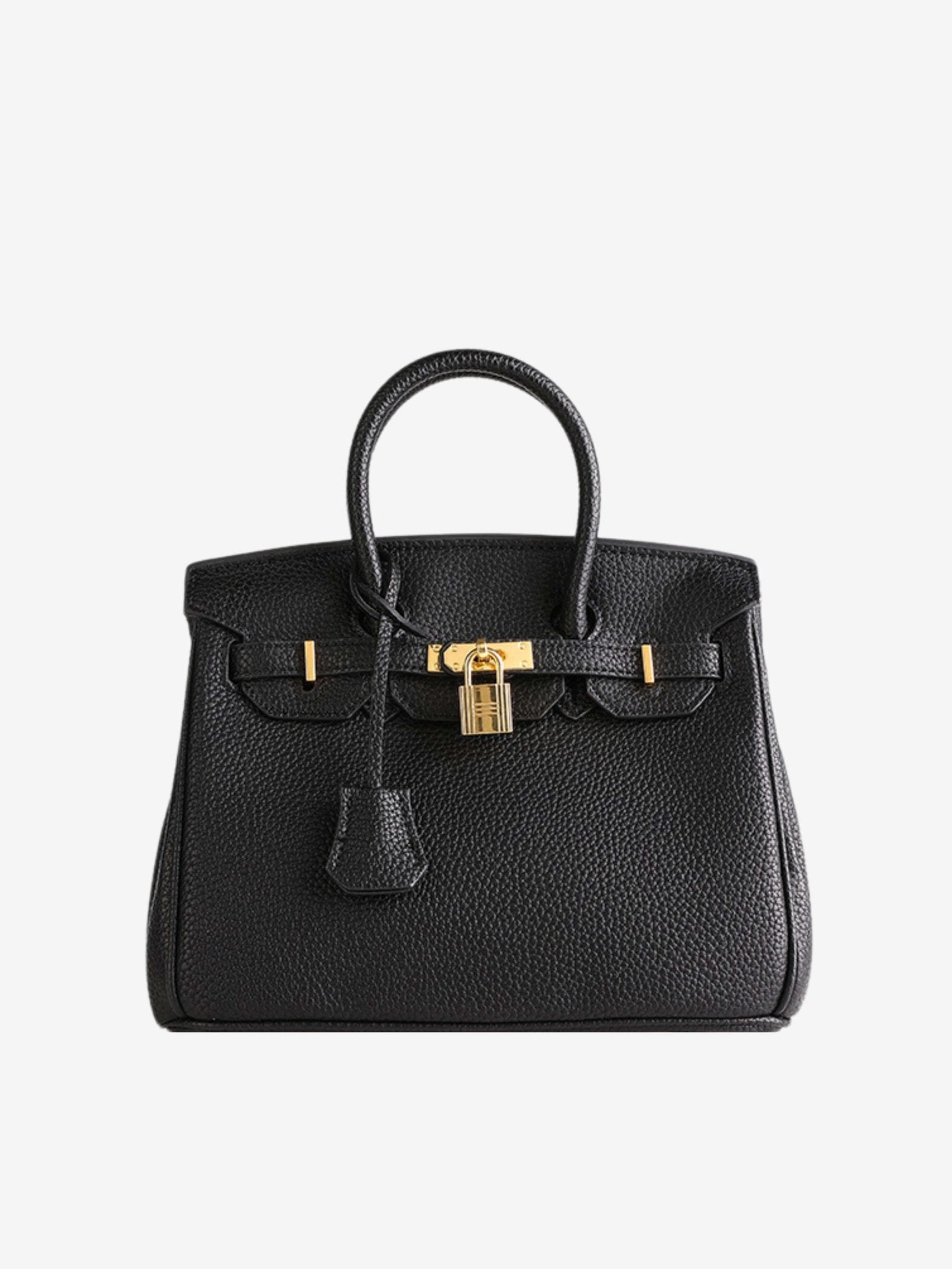 Stella Iconic Leather Handbag – Timeless, Structured & Luxurious - in Black | Arvea Bags