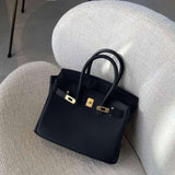 Stella Iconic Leather Handbag – Timeless, Structured & Luxurious - in Black | Arvea Bags