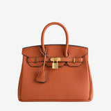 Stella Iconic Leather Handbag – Timeless, Structured & Luxurious - in Camel | Arvea Bags