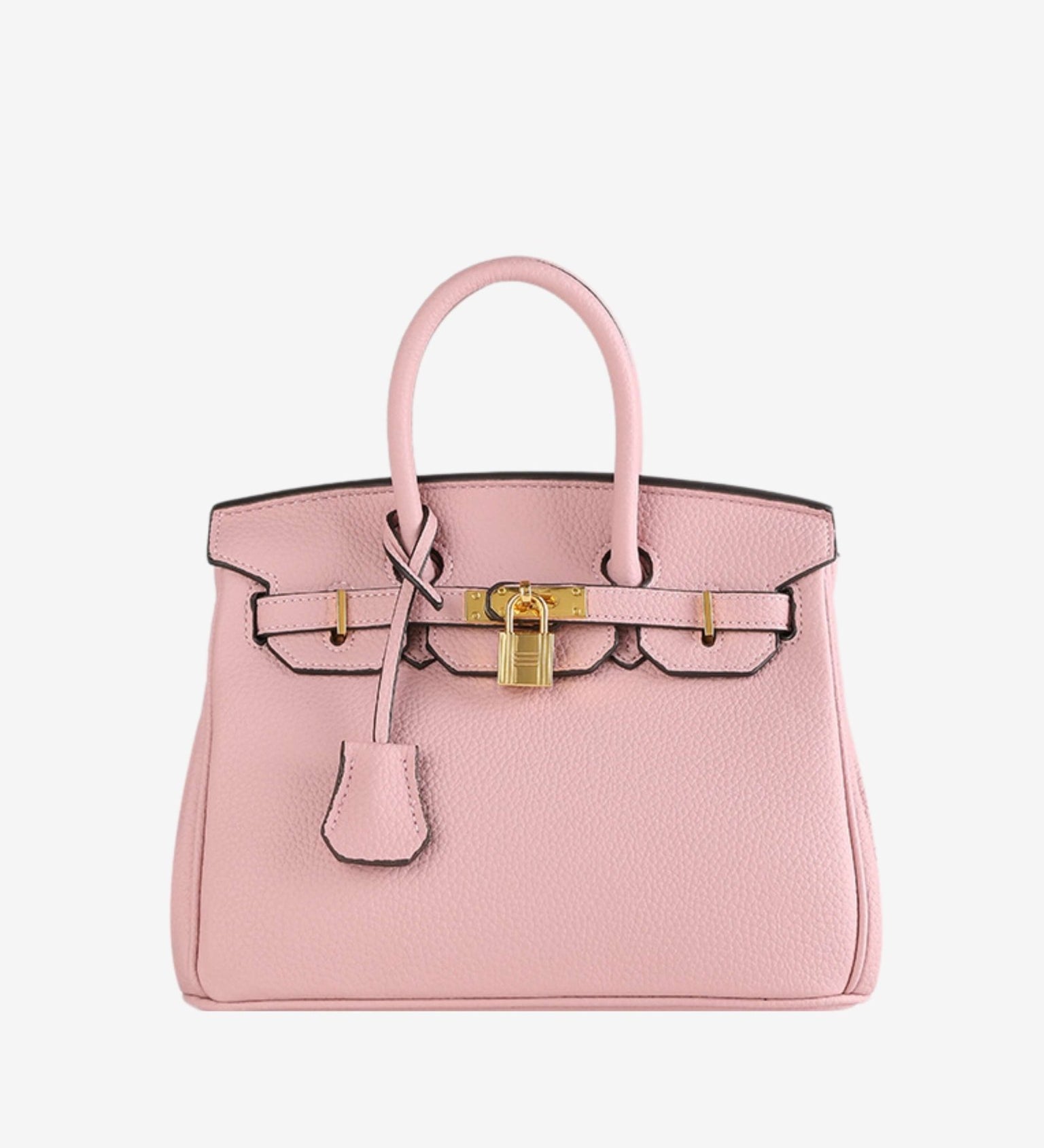 Stella Iconic Leather Handbag – Timeless, Structured & Luxurious - in Light Pink | Arvea Bags