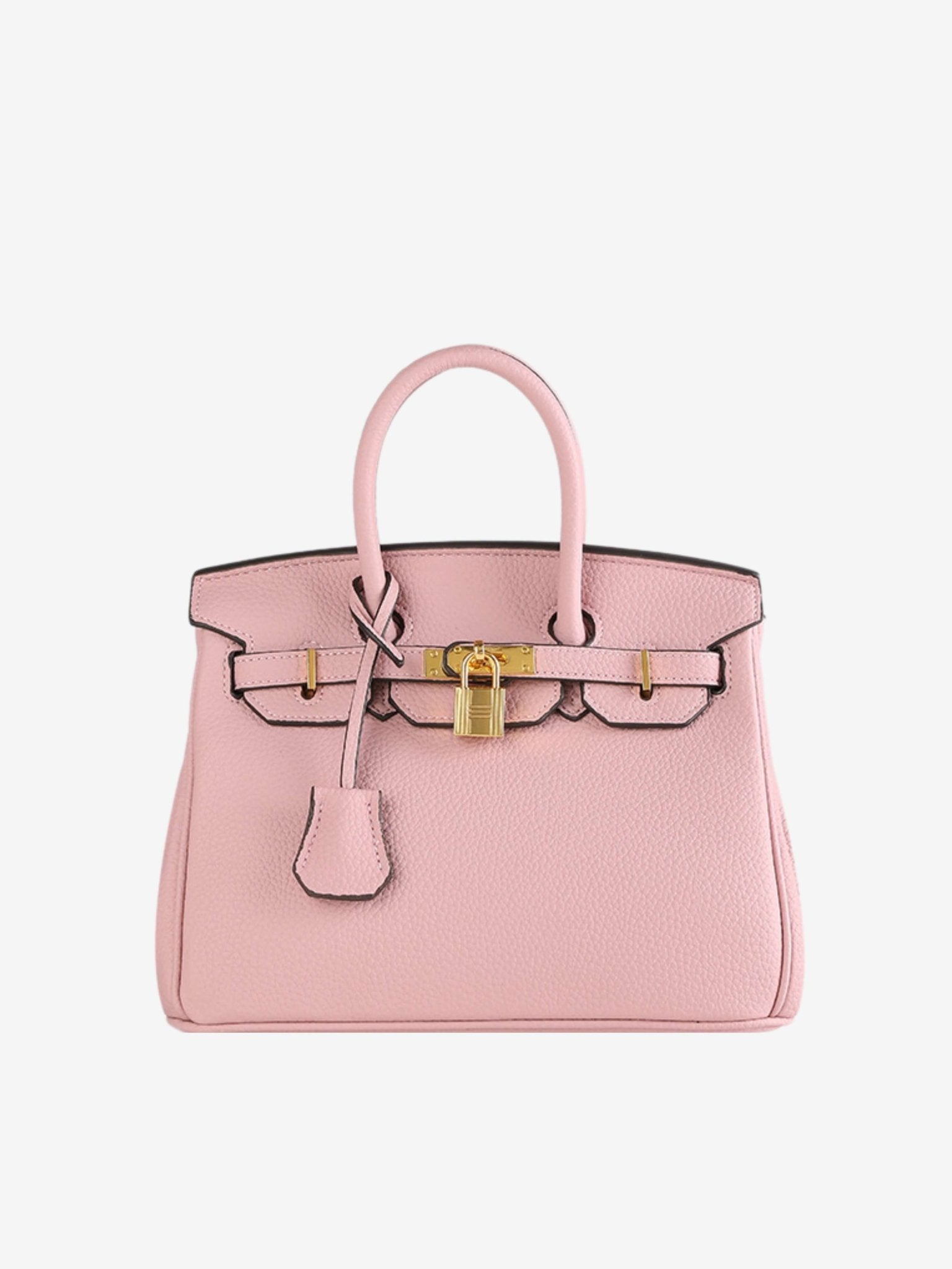 Stella Iconic Leather Handbag – Timeless, Structured & Luxurious - in Light Pink | Arvea Bags