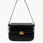 Structured Elegant Handbag – Designer - Inspired Crossbody with Luxe Finish - in Black | Arvea Bags
