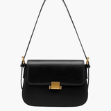 Structured Elegant Handbag – Designer - Inspired Crossbody with Luxe Finish - in Black | Arvea Bags