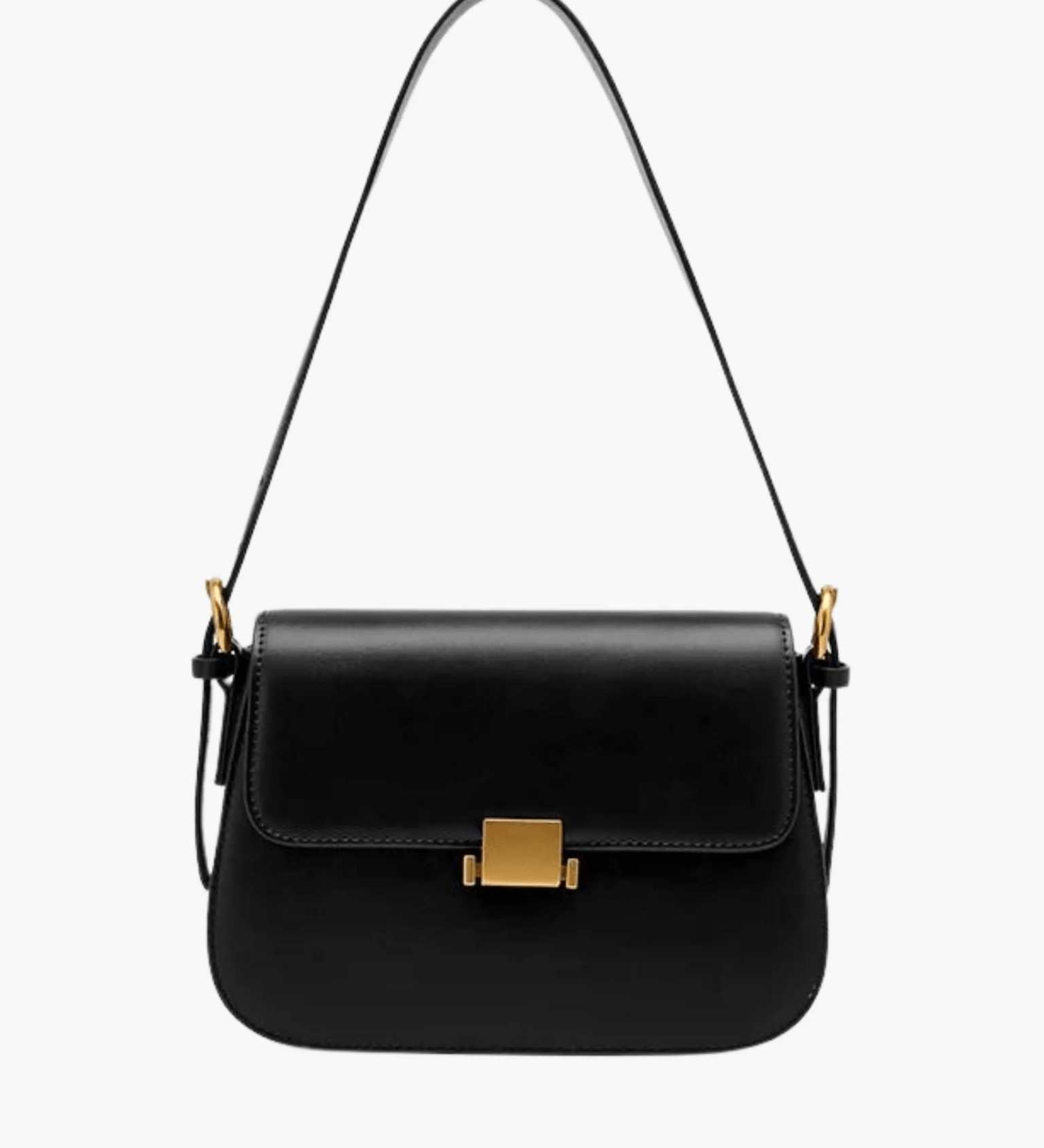 Structured Elegant Handbag – Designer - Inspired Crossbody with Luxe Finish - in Black | Arvea Bags