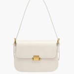 Structured Elegant Handbag – Designer - Inspired Crossbody with Luxe Finish - in Cream | Arvea Bags