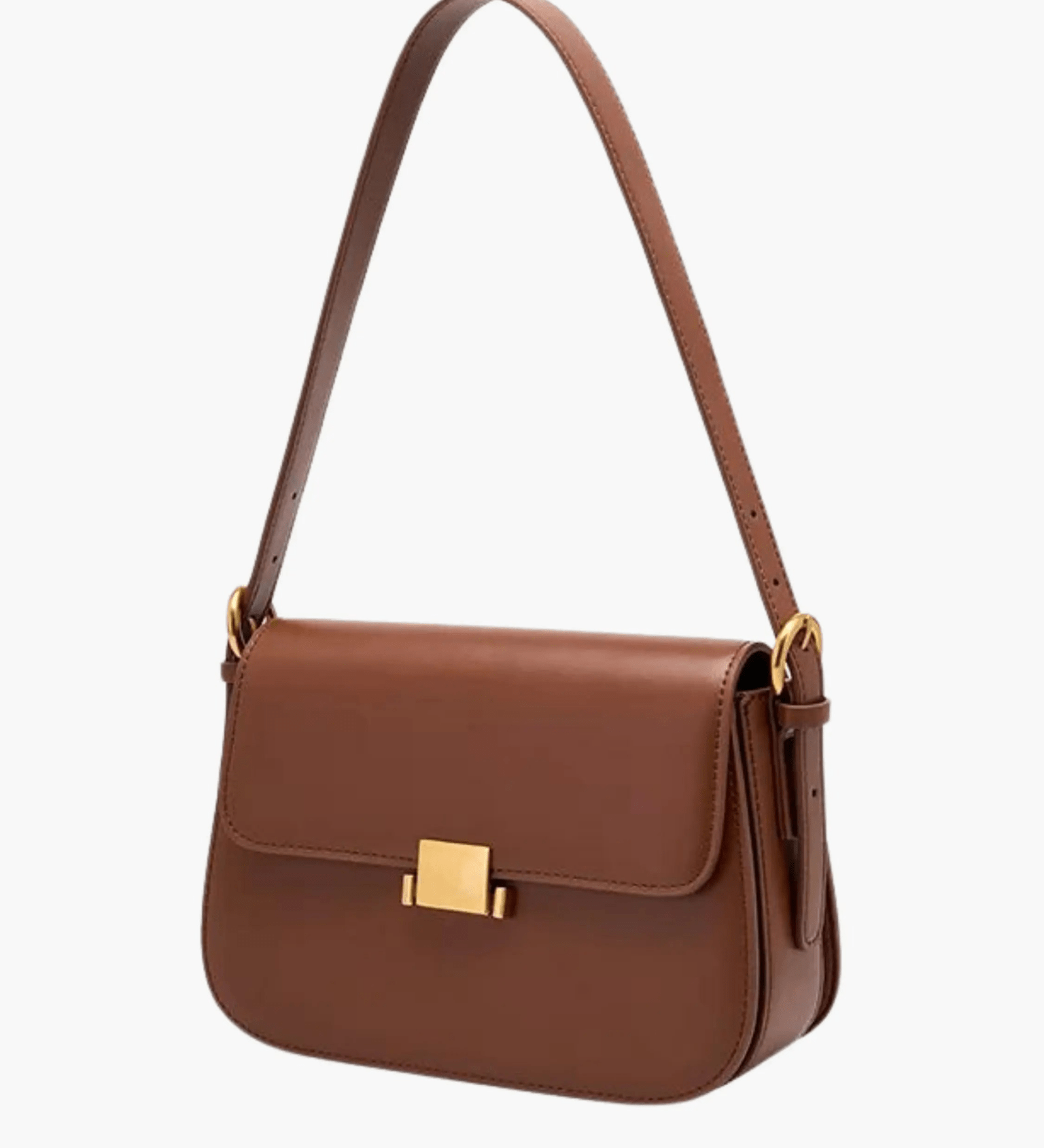 Structured Elegant Handbag – Designer - Inspired Crossbody with Luxe Finish - in Dark Brown | Arvea Bags
