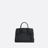 Structured Handbag with Top Handle and Detachable Strap – Compact Everyday Bag - in Black | Arvea Bags