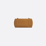 Structured Handbag with Top Handle and Detachable Strap – Compact Everyday Bag - in Camel | Arvea Bags
