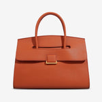 Structured Leather Satchel Bag for Women – Classic & Elegant - in Burgundy A | Arvea Bags