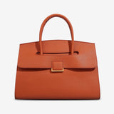 Structured Leather Satchel Bag for Women – Classic & Elegant - in Burgundy A | Arvea Bags