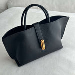 Structured Tote Handbag – Elegant Everyday Shoulder Bag for Work & Outings - in Black | Arvea Bags