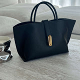 Structured Tote Handbag – Elegant Everyday Shoulder Bag for Work & Outings - in Black | Arvea Bags