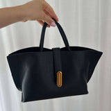 Structured Tote Handbag – Elegant Everyday Shoulder Bag for Work & Outings - in Black | Arvea Bags