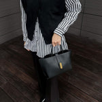 Structured Tote Handbag – Elegant Everyday Shoulder Bag for Work & Outings - in Pink | Arvea Bags