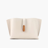 Structured Tote Handbag – Elegant Everyday Shoulder Bag for Work & Outings - in White | Arvea Bags